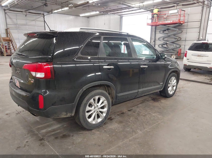 Vin: 5xykuda77eg498179, lot: 46689415, kia sorento ex v6 20144