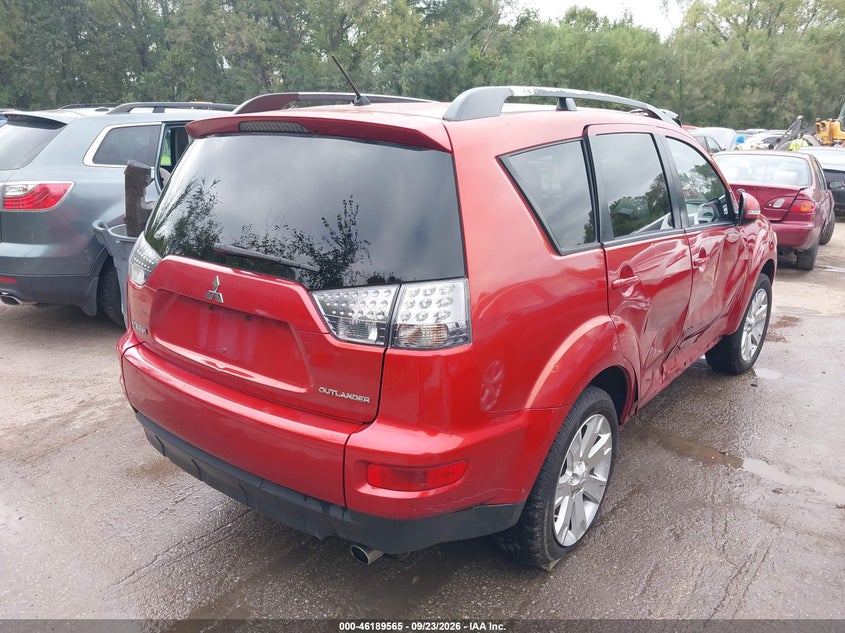Vin: ja4jt3aw8cu013943, lot: 46689449, mitsubishi outlander se 20124