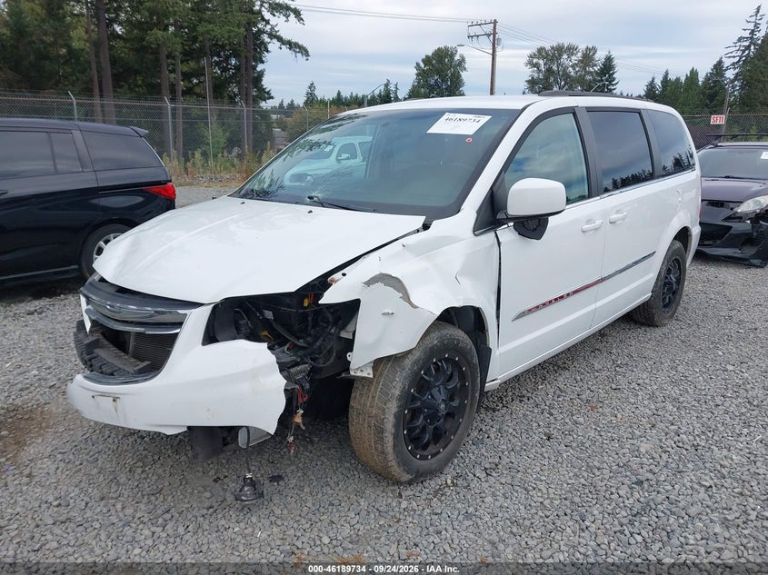 Vin: 2c4rc1bg2gr292748, lot: 46689618, chrysler town & country touring 20162