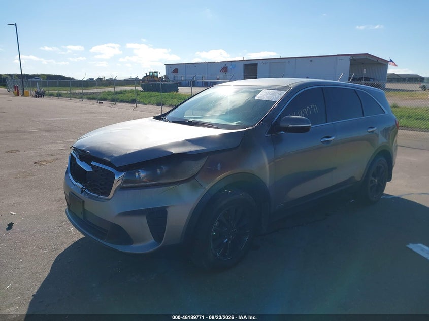 Vin: 5xypgda32kg466021, lot: 46689655, kia sorento 2.4l lx 20192
