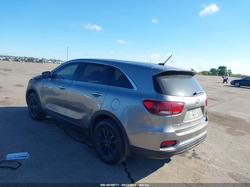 Vin: 5xypgda32kg466021, lot: 46689655, kia sorento 2.4l lx 20193
