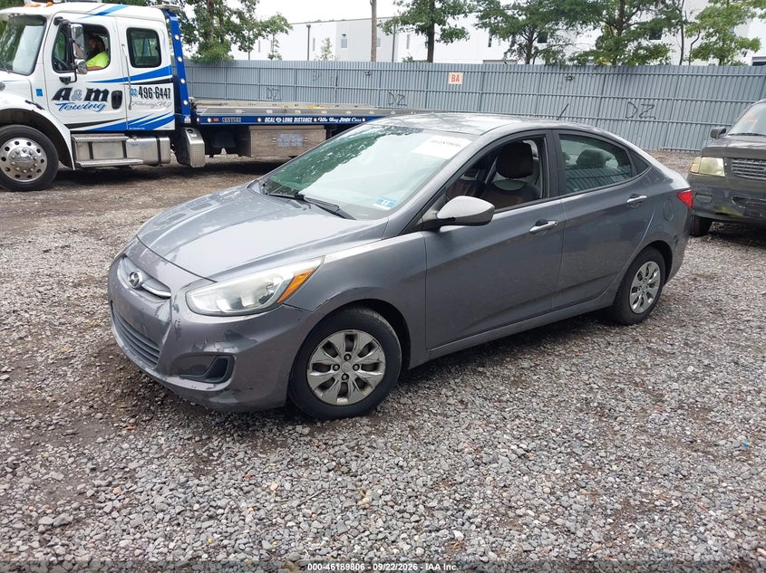 Vin: kmhct4ae9gu067863, lot: 46689690, hyundai accent se 20162