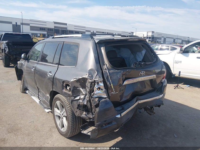 Vin: 5tdyk3eh2cs054558, lot: 46689725, toyota highlander limited v6 20123