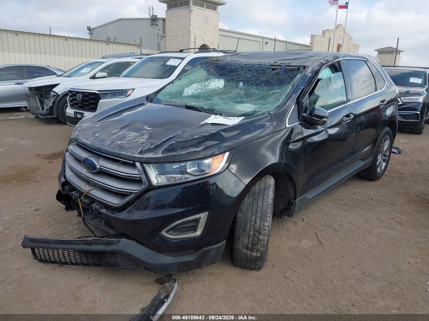 Vin: 2fmpk3k97jbb41567, lot: 46689727, ford edge titanium 20182