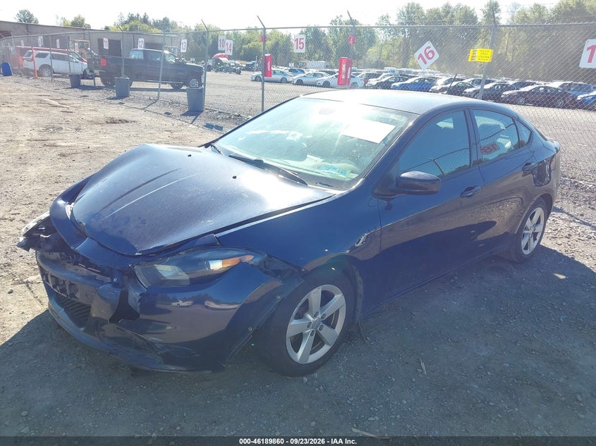Vin: 1c3cdfbb0fd375959, lot: 46689744, dodge dart sxt 20152