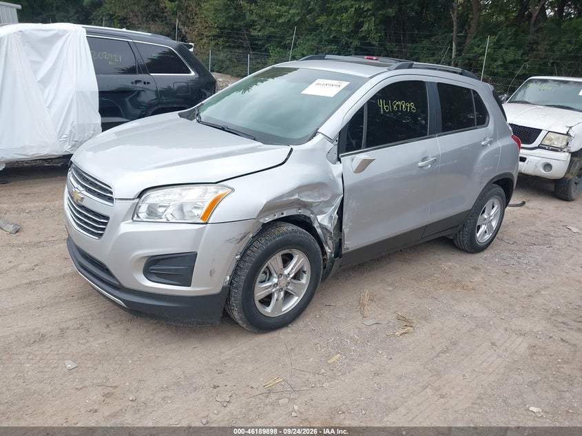Vin: 3gncjlsb1gl258607, lot: 46689782, chevrolet trax lt 20162