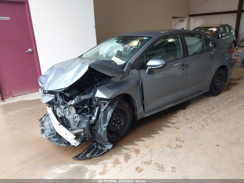 2023 Toyota Corolla Le, Front End, IAAI, VIN 5YFB4MDE3PP054421 — photo 2