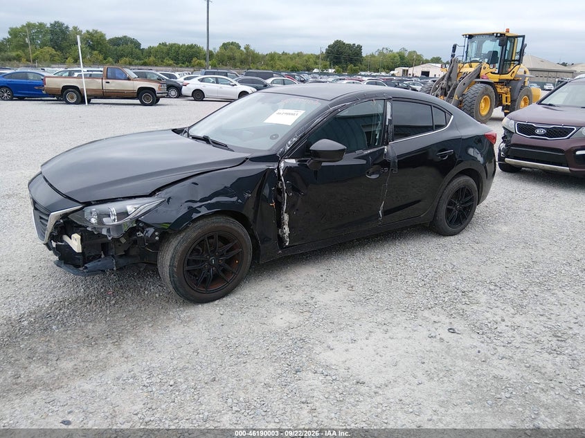 Vin: jm1bm1u70g1305934, lot: 46689887, mazda mazda3 i sport 20162