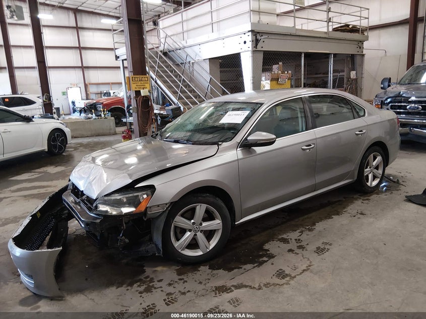 Vin: 1vwbh7a33cc085600, lot: 46689899, volkswagen passat 2.5l se 20122