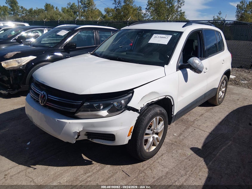 Vin: wvgav7ax2hw512681, lot: 46689946, volkswagen tiguan 2.0t s 20172