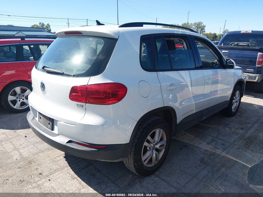 Vin: wvgav7ax2hw512681, lot: 46689946, volkswagen tiguan 2.0t s 20174