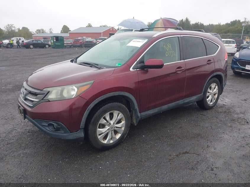 2013 Honda CR-V, Звичайний знос, IAAI, VIN 5J6RM4H78DL059137 — фото 2