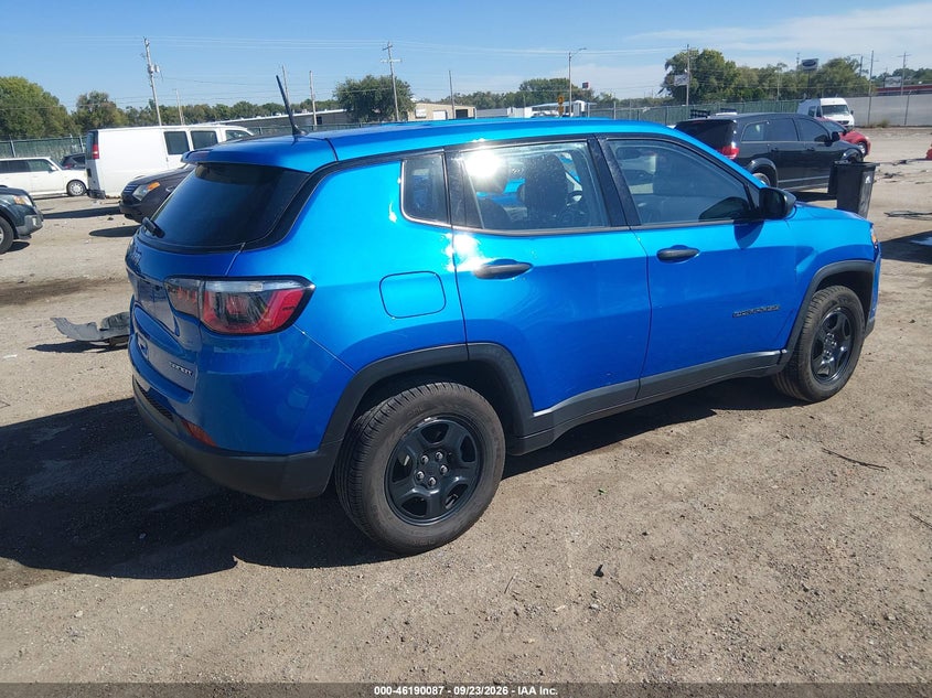 Vin: 3c4njcab7jt329240, lot: 46689971, jeep compass sport fwd 20184
