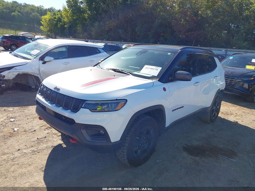 Vin: 3c4njddb2nt110189, lot: 46690040, jeep compass trailhawk 4x4 20222