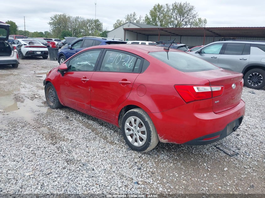 Vin: knadm4a38e6417888, lot: 46690088, kia rio lx 20143