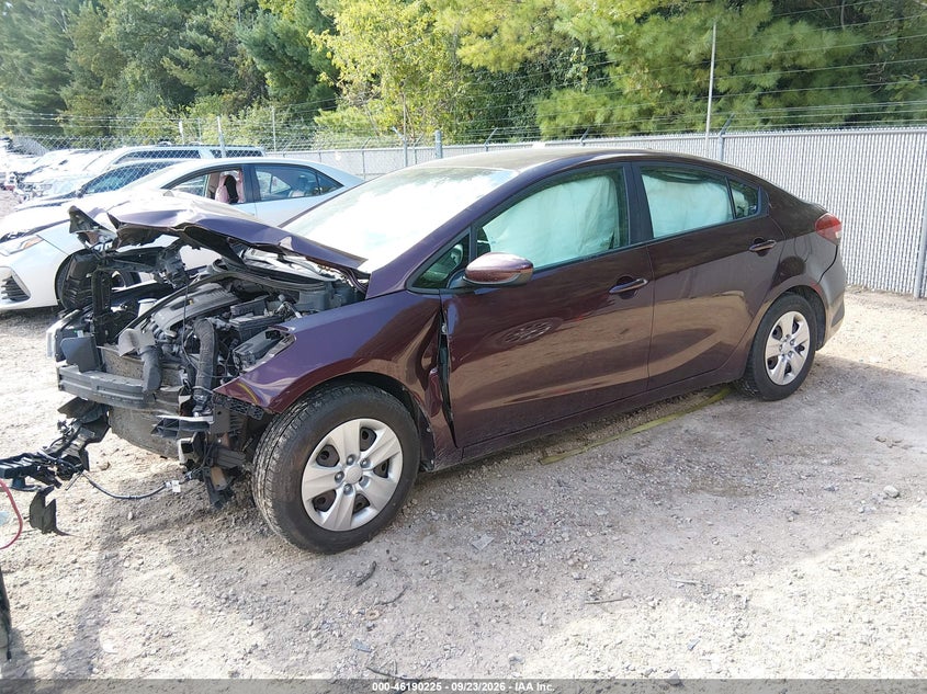 Vin: 3kpfk4a7xhe158209, lot: 46690109, kia forte lx 20172