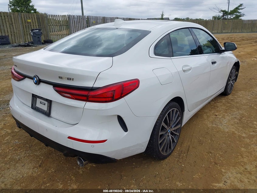 Vin: wba73ak09n7k50048, lot: 46690126, bmw 228 gran coupe i xdrive 20224