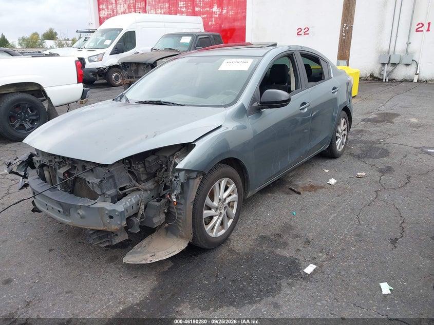 Vin: jm1bl1v82c1608119, lot: 46690164, mazda mazda3 i touring 20122