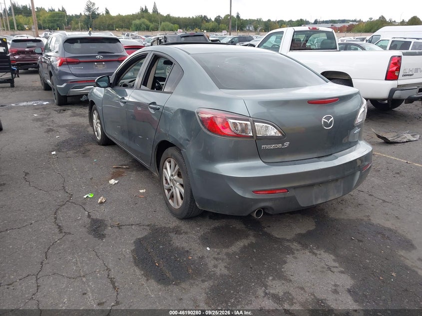 Vin: jm1bl1v82c1608119, lot: 46690164, mazda mazda3 i touring 20123