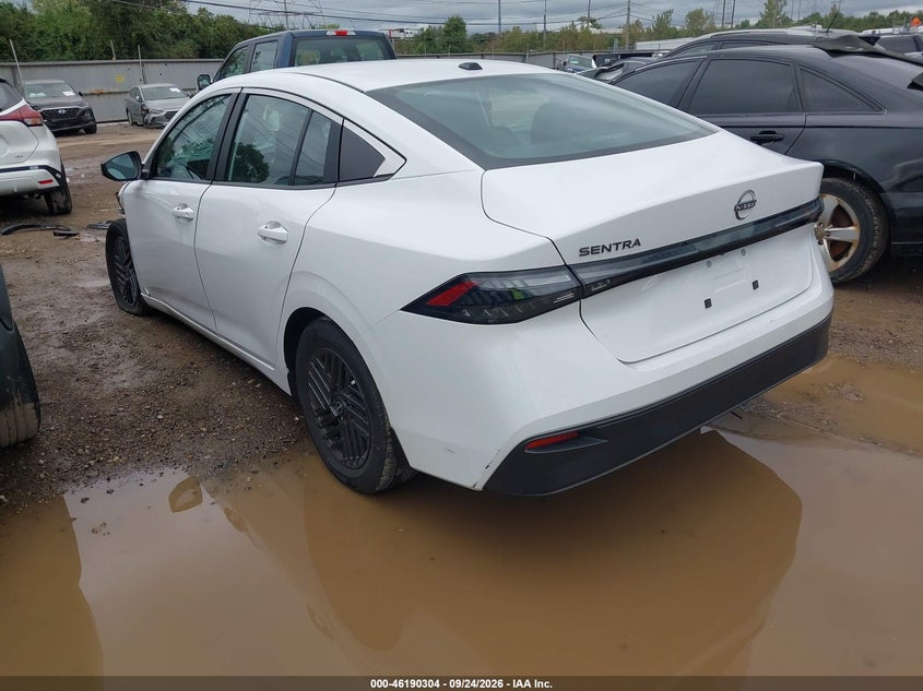 Vin: 3n1ab9cv9ty278564, lot: 46690188, nissan sentra sv 20263