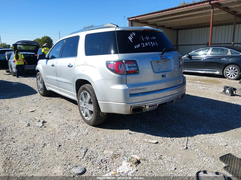 Vin: 1gkkvtkd5fj205963, lot: 46690243, gmc acadia denali 20153