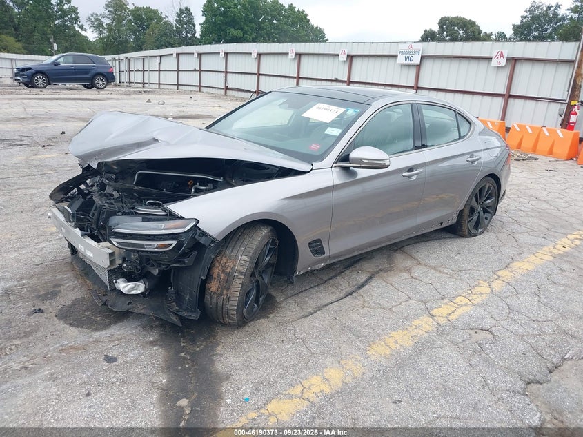 Vin: kmtg34ta3pu129615, lot: 46690257, genesis g70 2.0t rwd 20232
