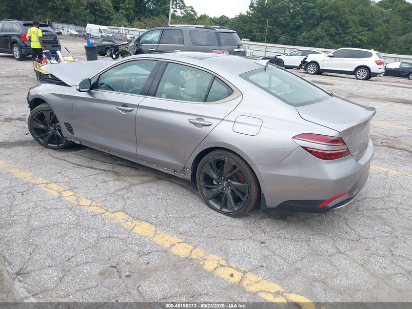 Vin: kmtg34ta3pu129615, lot: 46690257, genesis g70 2.0t rwd 20233
