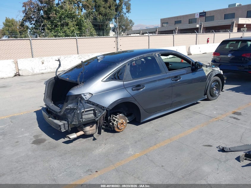 Vin: 2hgfe2f54nh588810, lot: 46690267, honda civic sport 20224