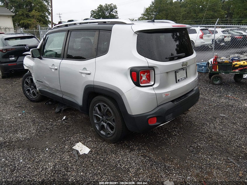 Vin: zaccjadt9fpb79761, lot: 46690275, jeep renegade limited 20153