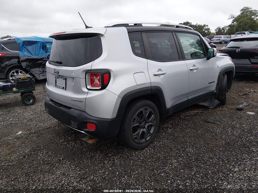 Vin: zaccjadt9fpb79761, lot: 46690275, jeep renegade limited 20154