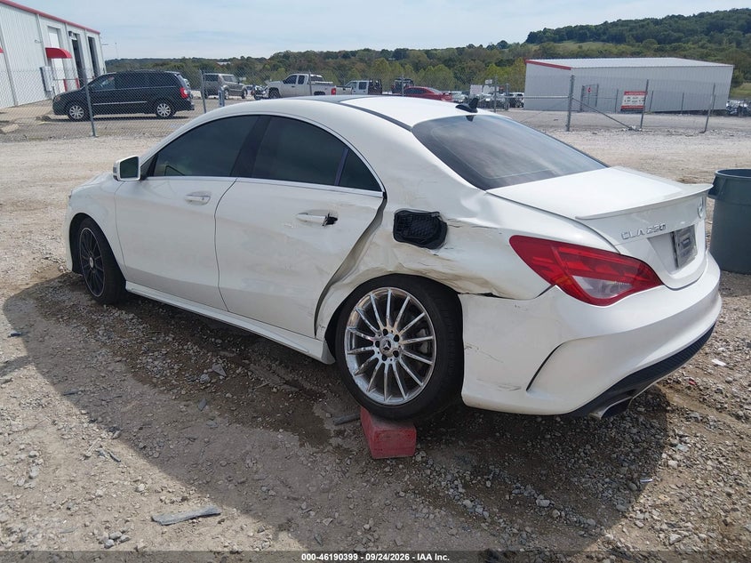 Vin: wddsj4eb5fn187227, lot: 46690283, mercedes-benz cla 250 20153
