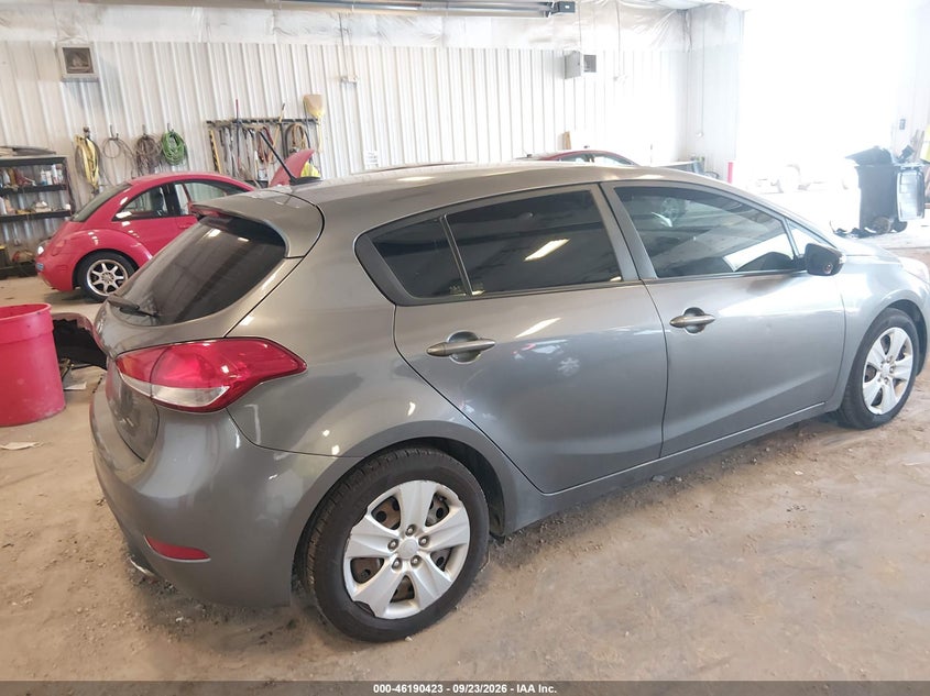 Vin: knafk5a8xg5636182, lot: 46690306, kia forte 5-door lx 20164