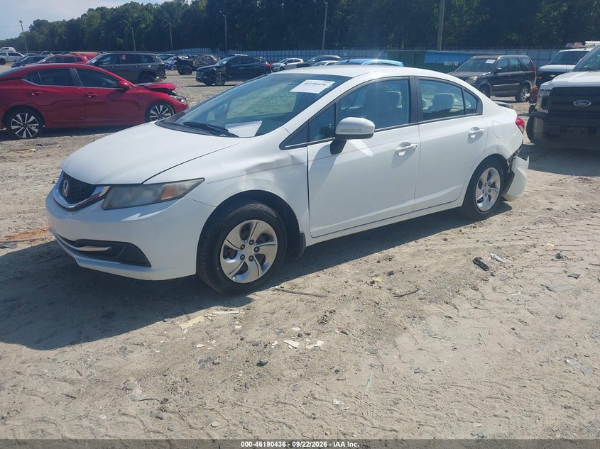 Vin: 19xfb2f56fe098213, lot: 46690320, honda civic lx 20152