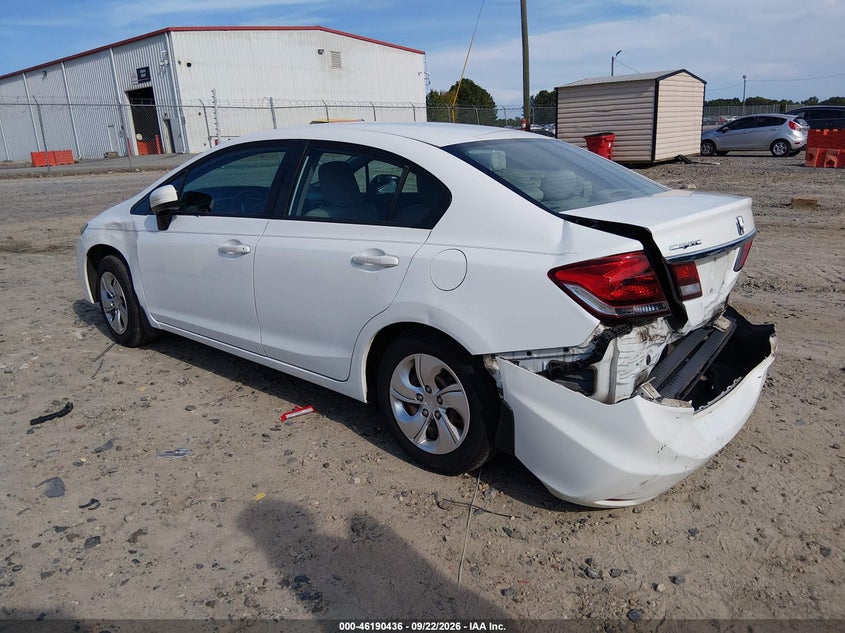 Vin: 19xfb2f56fe098213, lot: 46690320, honda civic lx 20153