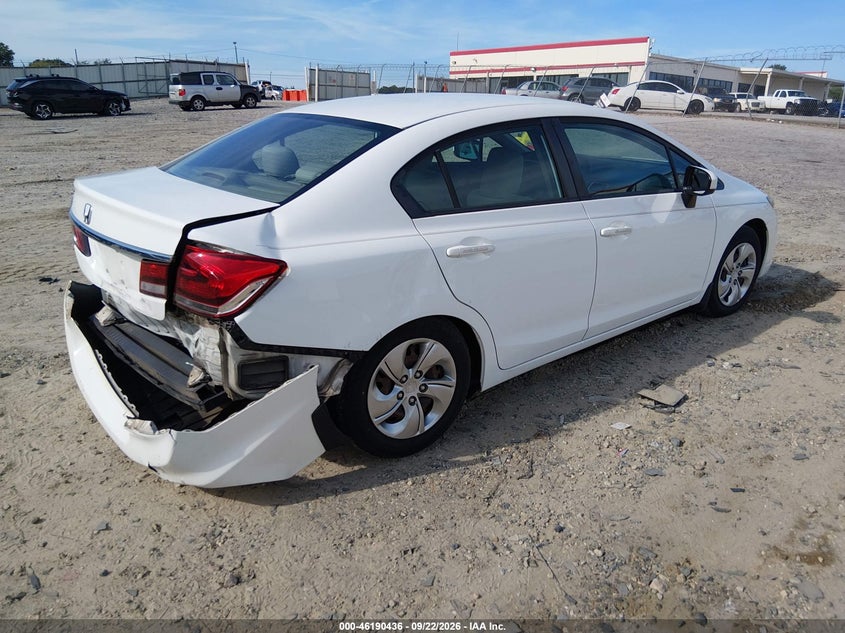 Vin: 19xfb2f56fe098213, lot: 46690320, honda civic lx 20154
