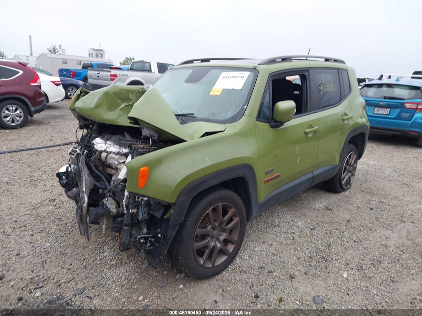 Vin: zaccjbbw6gpc99098, lot: 46690334, jeep renegade 75th anniversary 20162