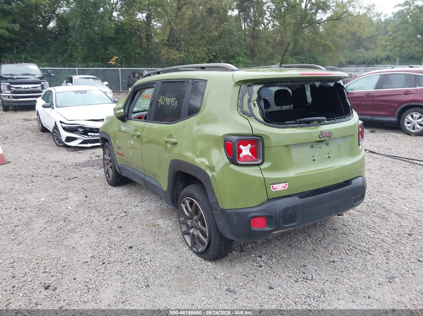 Vin: zaccjbbw6gpc99098, lot: 46690334, jeep renegade 75th anniversary 20163