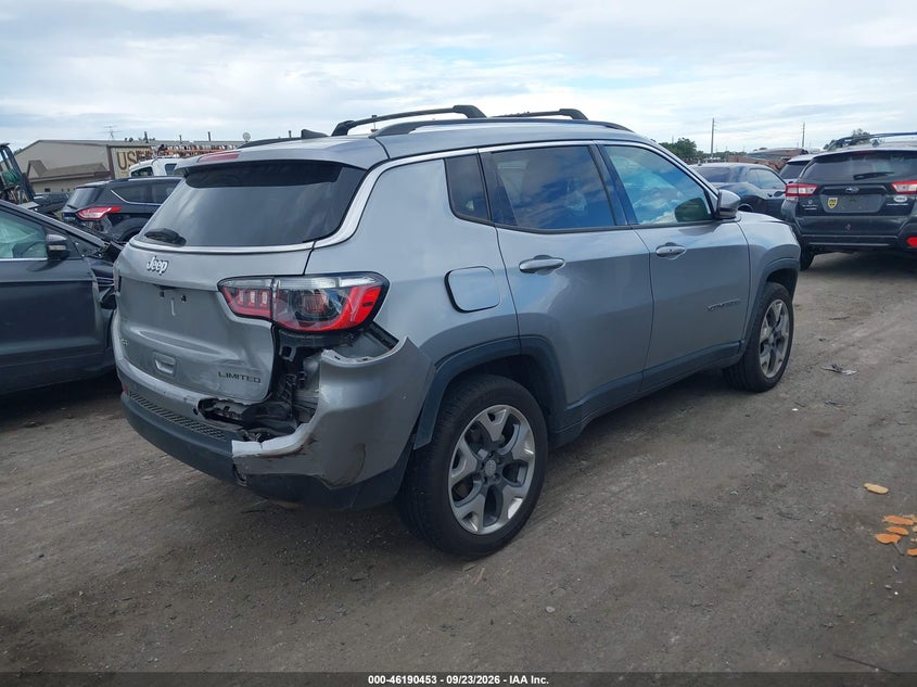 Vin: 3c4njdcb9mt520312, lot: 46690337, jeep compass limited 4x4 20214