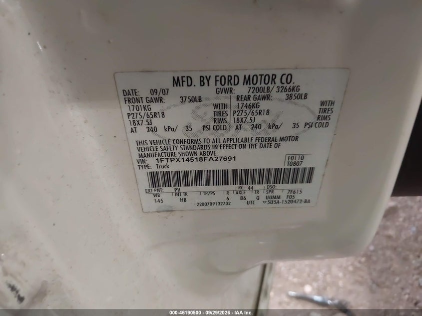 2008 FORD F-150 FX4/LARIAT/XL/XLT · Photo 9