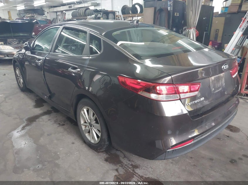 Vin: knagt4l37j5234737, lot: 46690400, kia optima lx 20183
