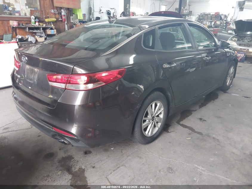 Vin: knagt4l37j5234737, lot: 46690400, kia optima lx 20184