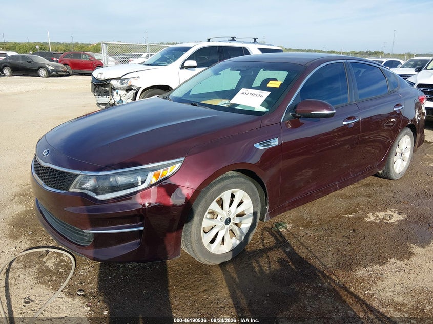 Vin: 5xxgt4l31jg268946, lot: 46690420, kia optima lx 20182