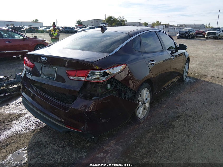Vin: 5xxgt4l31jg268946, lot: 46690420, kia optima lx 20184