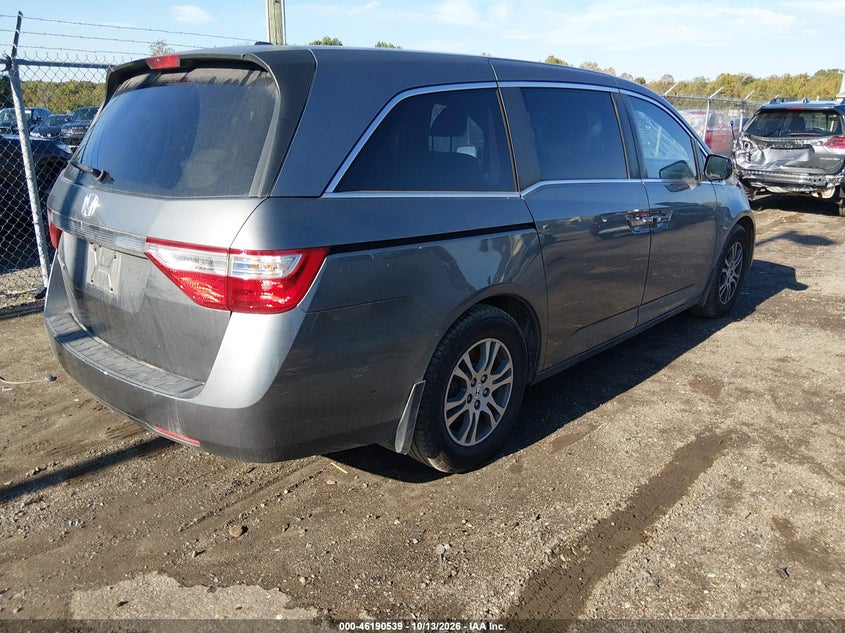 Vin: 5fnrl5h61bb102240, lot: 46690423, honda odyssey ex-l 20114