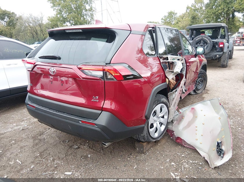Vin: 2t3f1rfvxrw460628, lot: 46690424, toyota rav4 le 20244