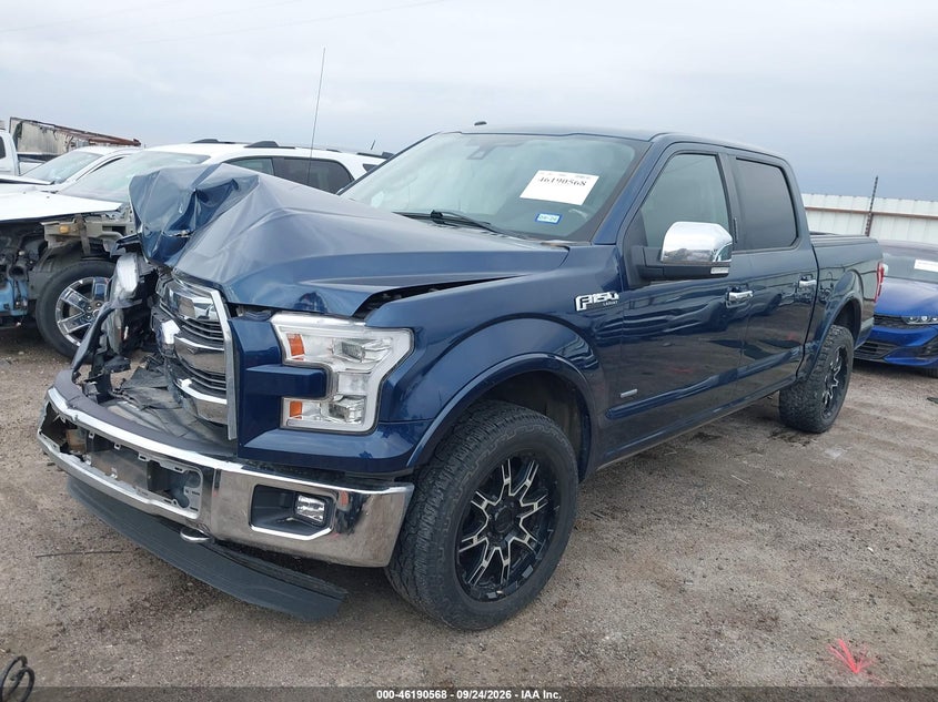 Vin: 1ftew1eg2gfd29466, lot: 46690452, ford f-150 lariat 20162