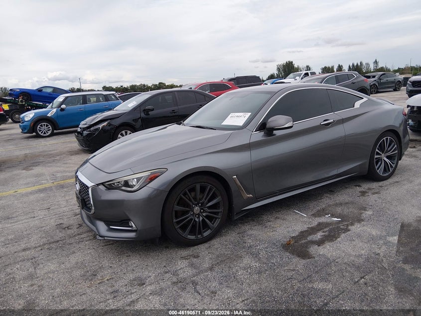 Vin: jn1ev7el5hm550823, lot: 46690455, infiniti q60 3.0t premium 20172