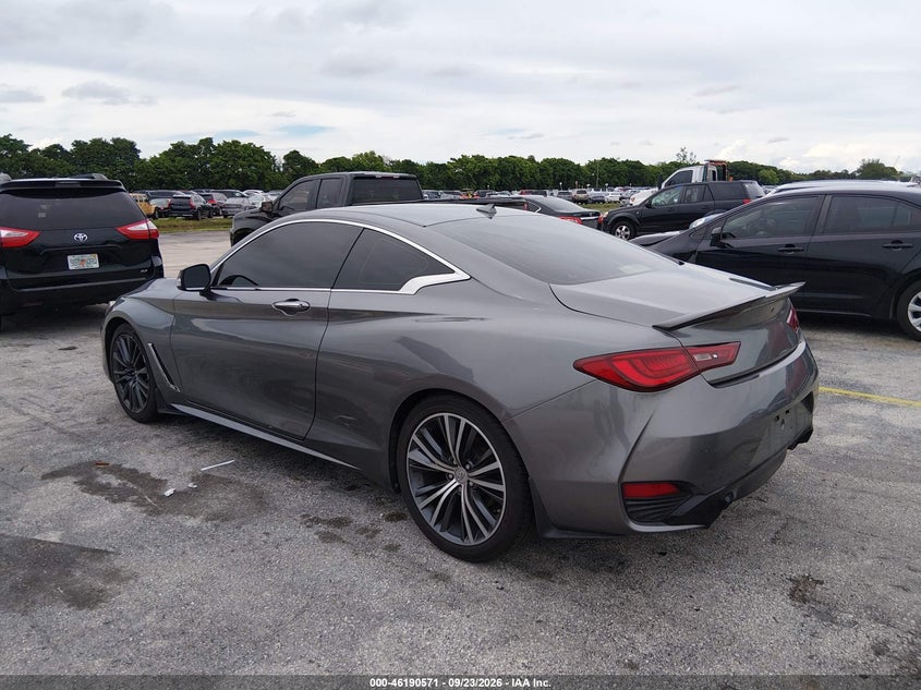 Vin: jn1ev7el5hm550823, lot: 46690455, infiniti q60 3.0t premium 20173