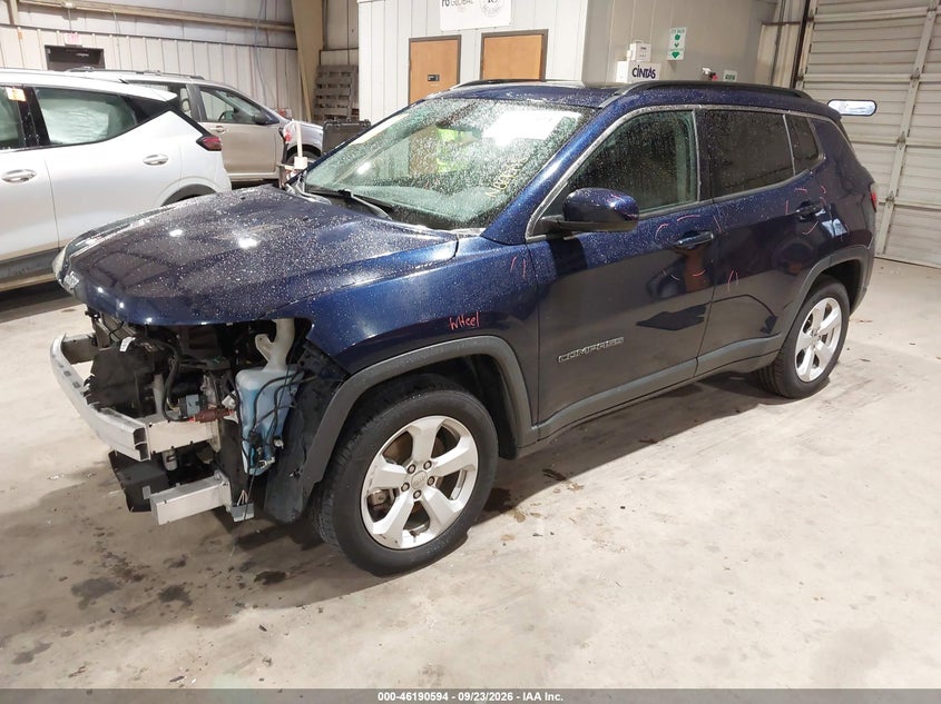 Vin: 3c4njcbb7mt592637, lot: 46690478, jeep compass latitude 20212