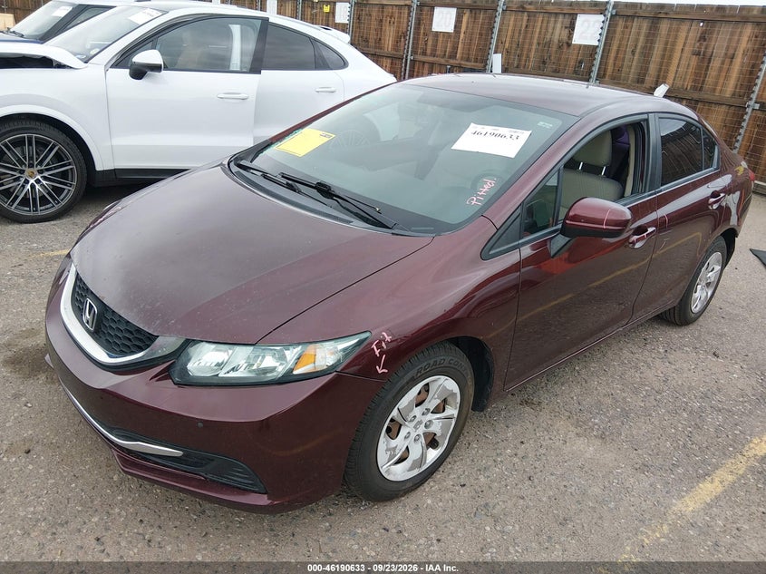 Vin: 19xfb2f5xee056254, lot: 46690517, honda civic lx 20142